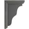 Ekena Millwork 2 1/4"W x 5"D x 7"H Hamilton Traditional Wood Vintage Decor Bracket, Black BKTWD02X05X07HABL - alternate 3